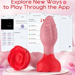Anal Vibrator Plug Vibration App GM-561 Rot