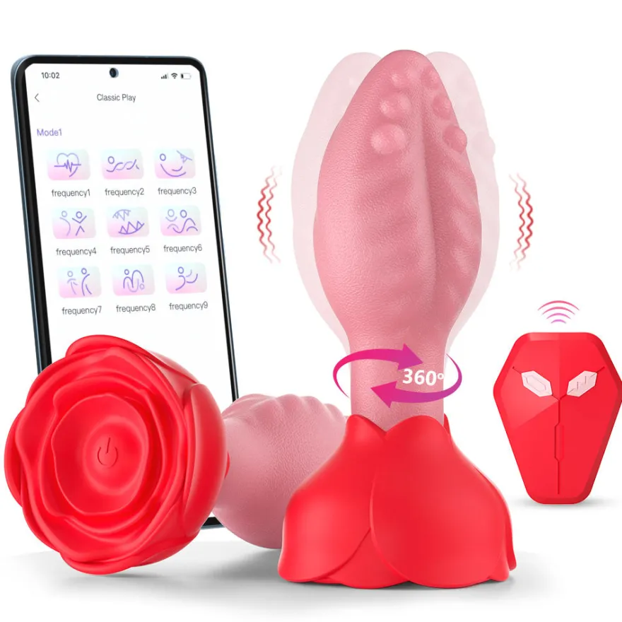 Anal Vibrator Plug Vibration App GM-561 Rot