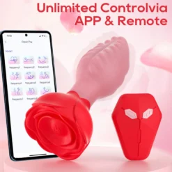 Anal Vibrator Plug Vibration App GM-561 Rot