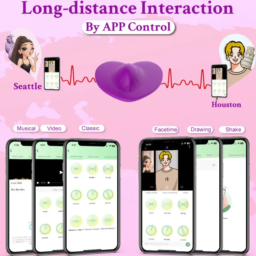 Auflege Panty Vibrator Slip App Smartphone GM-415