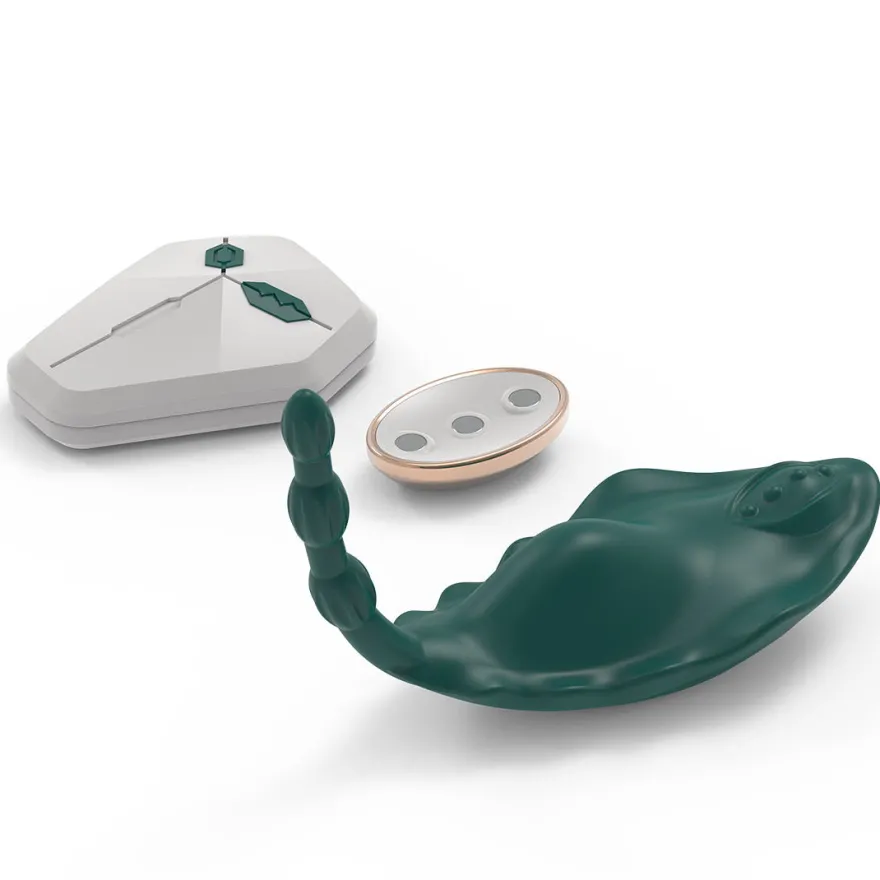 Auflege Panty Vibrator Stimulation Klitoris GM-385 Grün