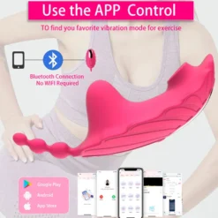 Auflege Panty Vibrator Stimulation Klitoris GM-384 Pink