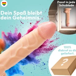 21cm Dildo no Vibrator Sex Toy Saugnapf Penis Anal PVC 3D Adern Hoden