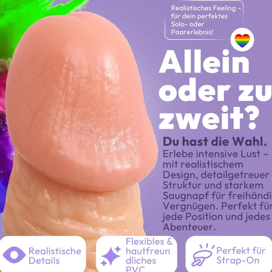 21cm Dildo no Vibrator Sex Toy Saugnapf Penis Anal PVC 3D Adern Hoden