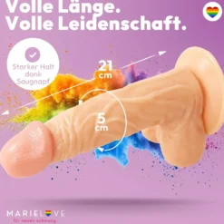 21cm Dildo no Vibrator Sex Toy Saugnapf Penis Anal PVC 3D Adern Hoden