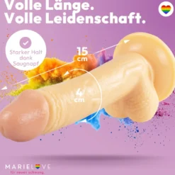 20cm Dildo no Vibrator Sex Toy Saugnapf Penis Anal PVC 3D Adern Hoden