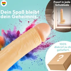 20cm Dildo no Vibrator Sex Toy Saugnapf Penis Anal PVC 3D Adern Hoden