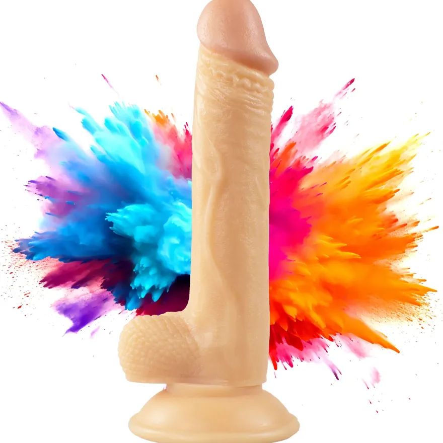 20cm Dildo no Vibrator Sex Toy Saugnapf Penis Anal PVC 3D Adern Hoden