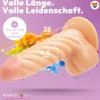22cm Dildo no Vibrator Sex Toy Saugnapf Penis Anal PVC 3D Adern Hoden gewellt