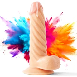 22cm Dildo no Vibrator Sex Toy Saugnapf Penis Anal PVC 3D Adern Hoden gewellt