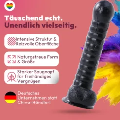27cm Dildo no Vibrator Sex Toy Saugnapf Penis Anal PVC 3D Adern Hoden