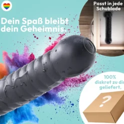 27cm Dildo no Vibrator Sex Toy Saugnapf Penis Anal PVC 3D Adern Hoden