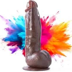 21cm Dildo no Vibrator Sex Toy Saugnapf Penis Anal PVC 3D Adern Hoden