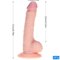 20cm Dildo no Vibrator Sex Toy Saugnapf Penis Anal PVC 3D Adern Hoden