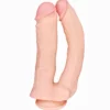 33cm Doppel Dildo no Vibrator Sex Toy Saugnapf Penis Anal PVC 3D Adern Hoden