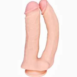 33cm Doppel Dildo no Vibrator Sex Toy Saugnapf Penis Anal PVC 3D Adern Hoden