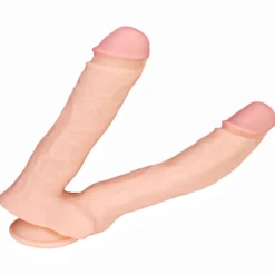 33cm Doppel Dildo no Vibrator Sex Toy Saugnapf Penis Anal PVC 3D Adern Hoden