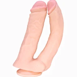 33cm Doppel Dildo no Vibrator Sex Toy Saugnapf Penis Anal PVC 3D Adern Hoden