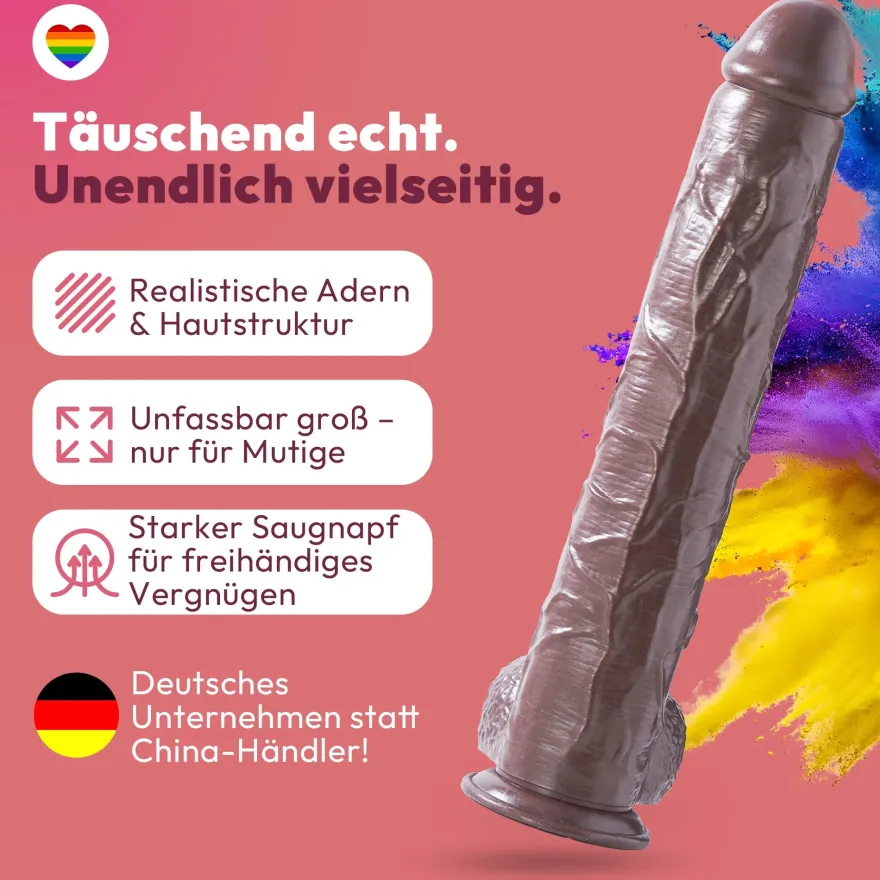 49cm XXL Dildo 3D Adern Hoden