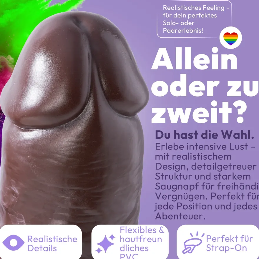 49cm XXL Dildo 3D Adern Hoden