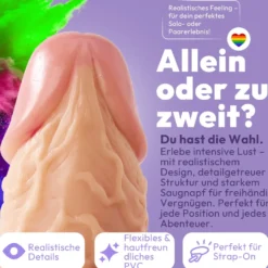 26cm XXL Dildo no Vibrator Sex Toy Saugnapf Penis Anal PVC 3D Adern Hoden