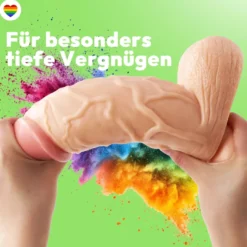 26cm XXL Dildo no Vibrator Sex Toy Saugnapf Penis Anal PVC 3D Adern Hoden