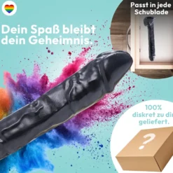 37cm XXL Dildo no Vibrator Sex Toy Saugnapf Penis Anal PVC 3D Adern Hoden