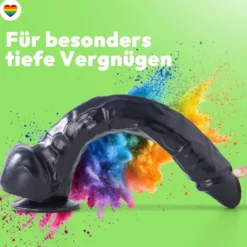 37cm XXL Dildo no Vibrator Sex Toy Saugnapf Penis Anal PVC 3D Adern Hoden