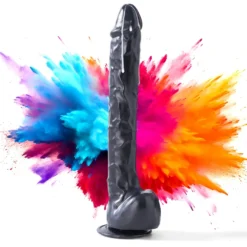 37cm XXL Dildo no Vibrator Sex Toy Saugnapf Penis Anal PVC 3D Adern Hoden