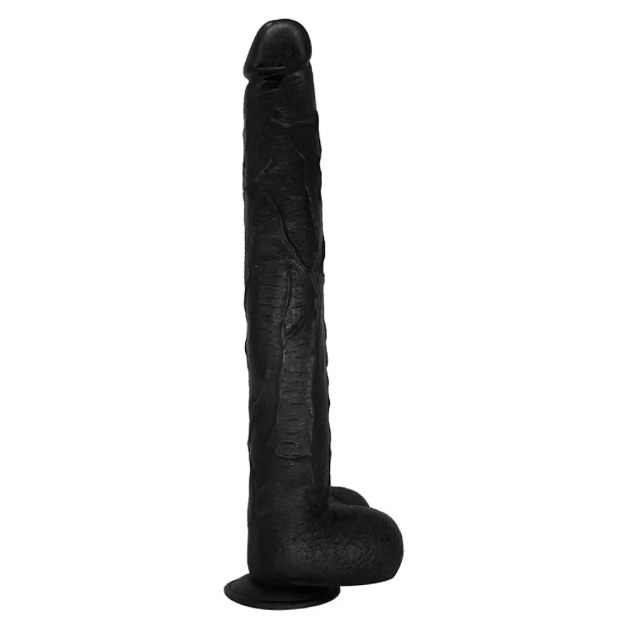 43cm XXL Dildo no Vibrator Sex Toy Saugnapf Penis Anal PVC 3D Adern Hoden