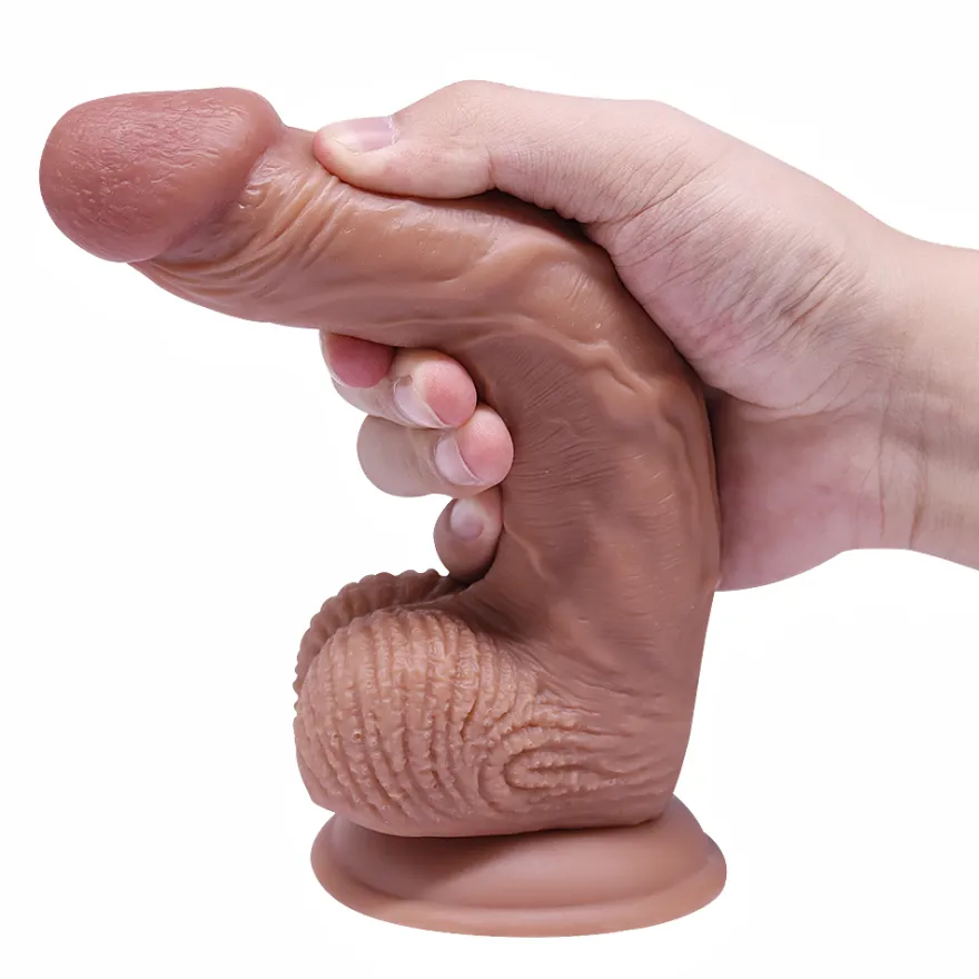 22,5cm XXL Dildo no Vibrator Sex Toy Saugnapf Penis Anal PVC 3D Adern Hoden