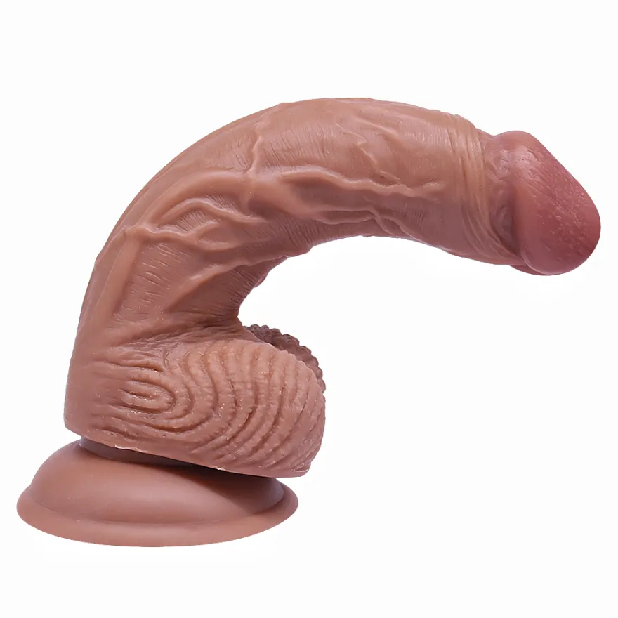22,5cm XXL Dildo no Vibrator Sex Toy Saugnapf Penis Anal PVC 3D Adern Hoden