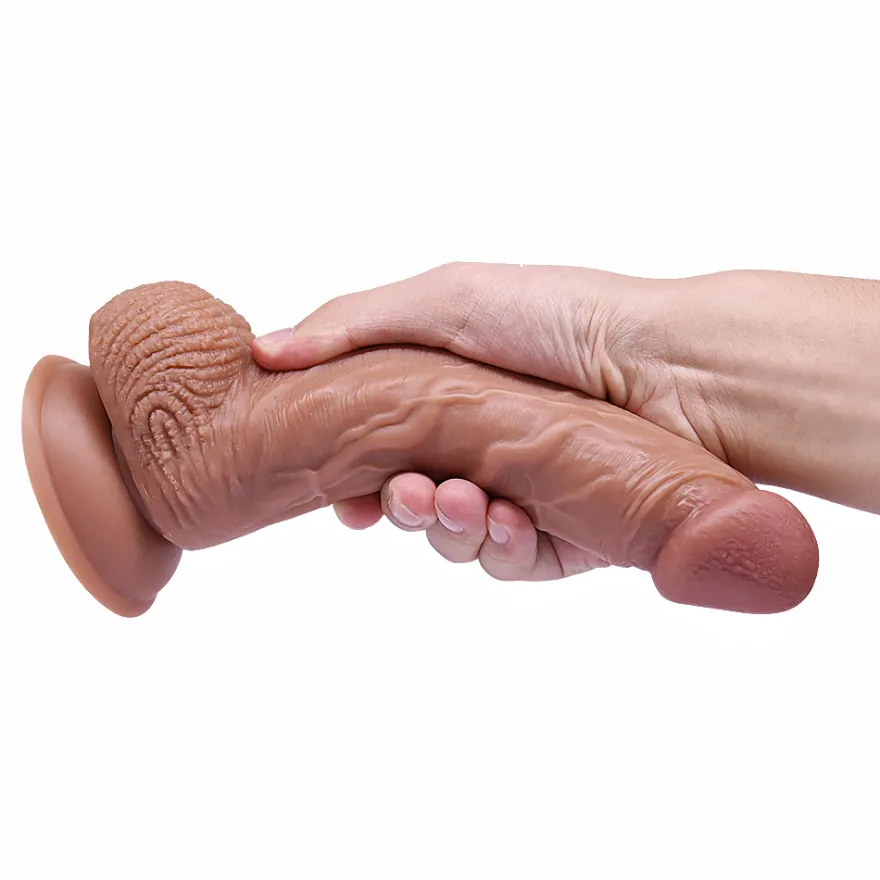 22,5cm XXL Dildo no Vibrator Sex Toy Saugnapf Penis Anal PVC 3D Adern Hoden