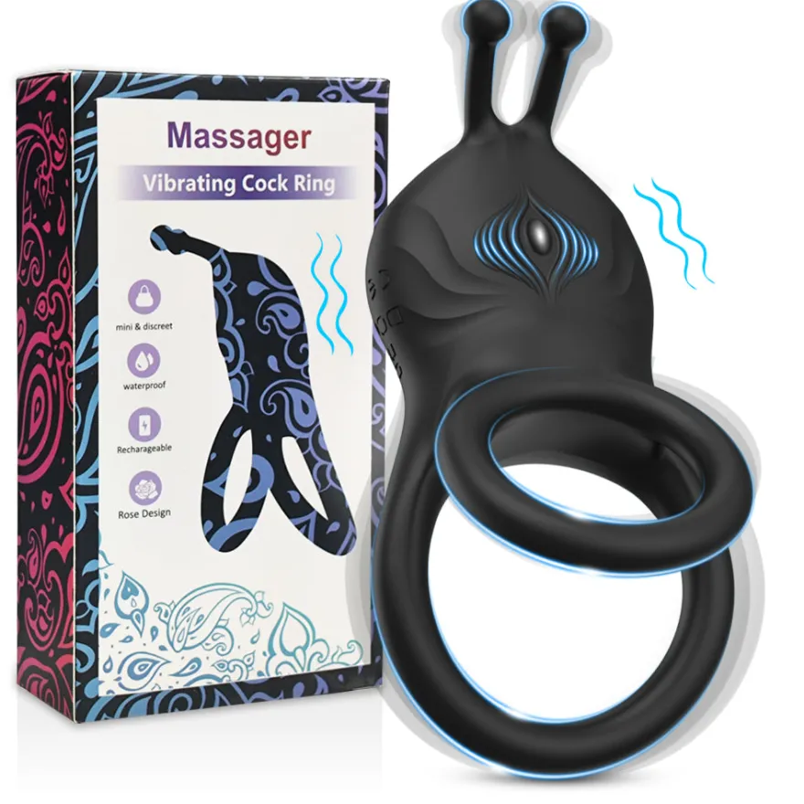 Cock Penis Hoden Ring Vibrator Akku GM-477