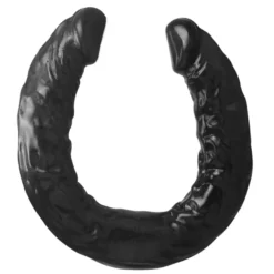 Doppeldildo 39cm lang & flexibel, Schwarz