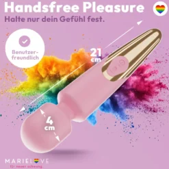 Elaria Wand Massagegerät 10 Stufen sehr stark Massagestab Akku Vibrator Sexspielzeug
