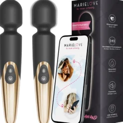 Elaria Wand Massagegerät 10 Stufen sehr stark Massagestab Akku Vibrator Sexspielzeug