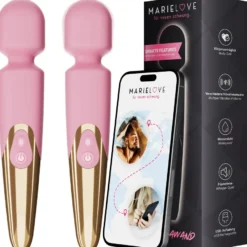 Elaria Wand Massagegerät 10 Stufen sehr stark Massagestab Akku Vibrator Sexspielzeug