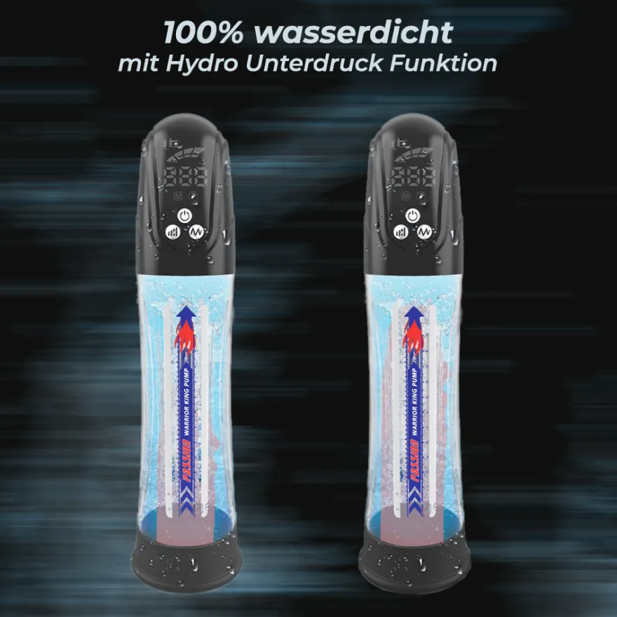 Elektrische Penispumpe mit Saugfunktion