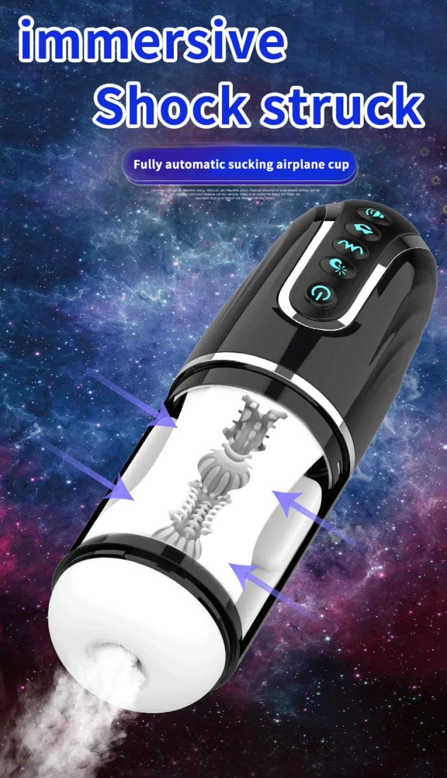 Elektrischer Masturbator Blowjob Simulator App Steuerung