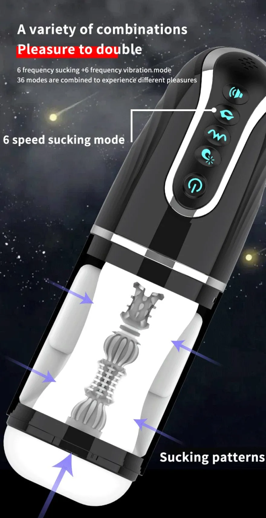 Elektrischer Masturbator Blowjob Simulator App Steuerung