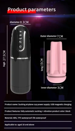 Elektrischer Masturbator Blowjob Simulator App Steuerung
