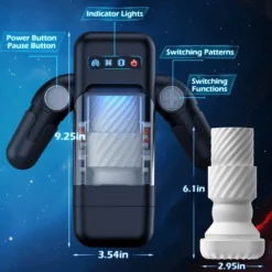 Elektrischer Masturbator Blowjob Simulator Joystick