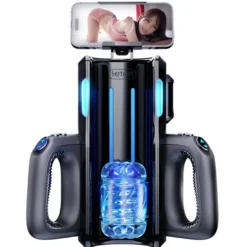 Elektrischer Masturbator Blowjob Simulator mit Smartphone Halterung