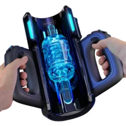 Elektrischer Masturbator Blowjob Simulator mit Smartphone Halterung