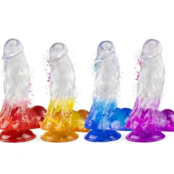 Extra dicker Dildo mit Saugnapf 21,5 cm 4 Farben