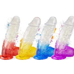 Extra kräftiger Dildo mit Saugnapf Ø 6,5 cm 4 Farben