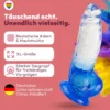 Extrem gebogener Dildo mit Saugnapf 21 cm 4 Farben