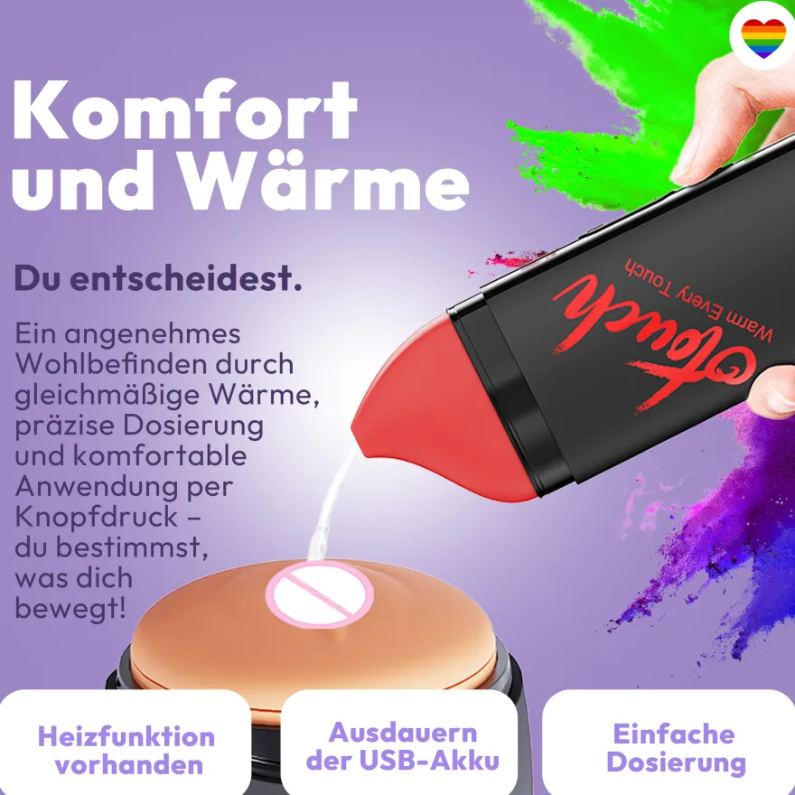 Gleitgel Spender USB – Wärmfunktion & Temperaturanzeige, Dispenser Gerät