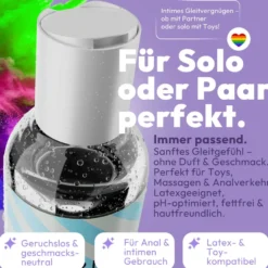 Gleitgel Wasserbasiert 250ml Silikon Sexspielzeug Erdbeer Geschmack essbar